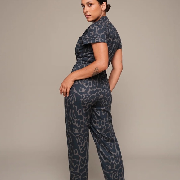 Mixed by Nasrin, Leopard Jumpsuit, Large, Regular Fit, NWT - Picture 4 of 12